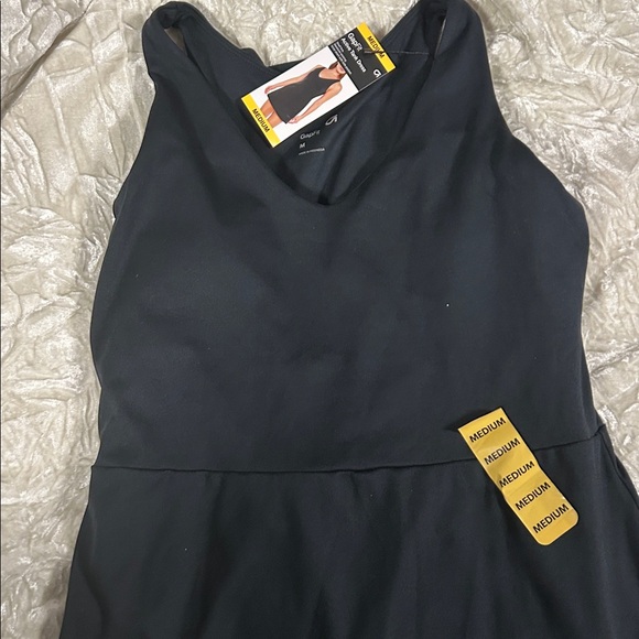 NWT Gap Fit Black Sleeveless Active Sport Dress with Shorts Pocket - Picture 7 of 10